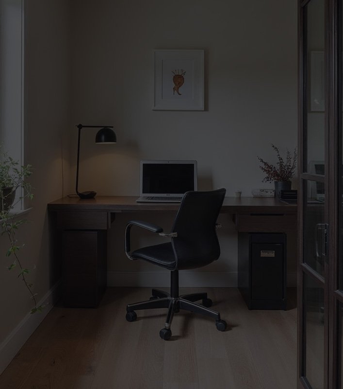 Freepik interior of a basement home office level up